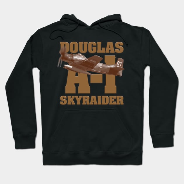 A-1 Skyraider Hoodie by Caravele